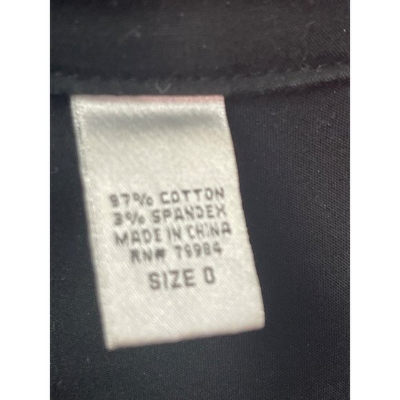 Chico’s Size 0 Small Metal Toggle Buckle Jacket Black Fitted Stretch - Picture 8 of 8